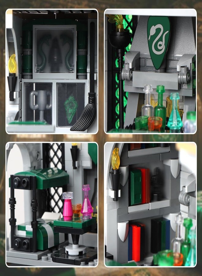 Vziimo Common Room and Dorm Building Set, MOC Slthrin House Model Kit from The Movie, Collectible Idea Hary Gift for Teens Adults 14+ (1388pcs) - Image 2